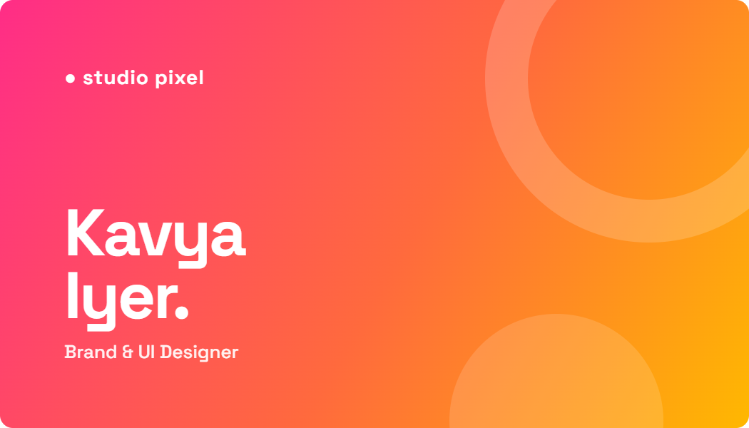 Creative Gradient visiting card design
