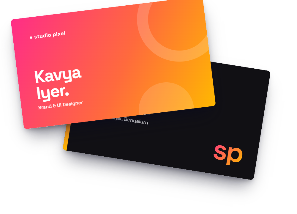 Creative Gradient visiting card template