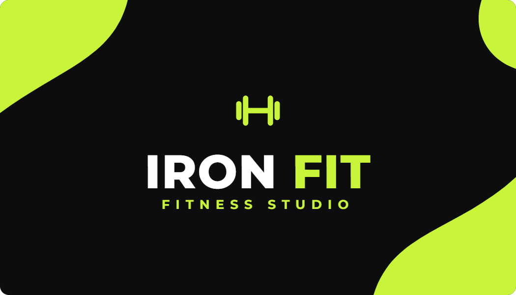 Fitness Bold visiting card design