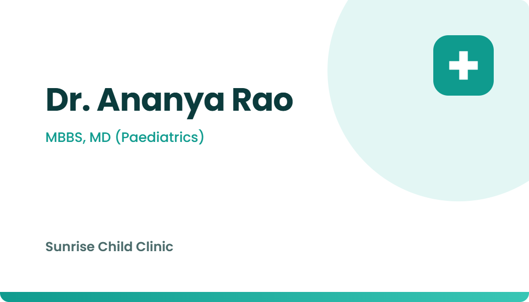 Medical Clean visiting card design