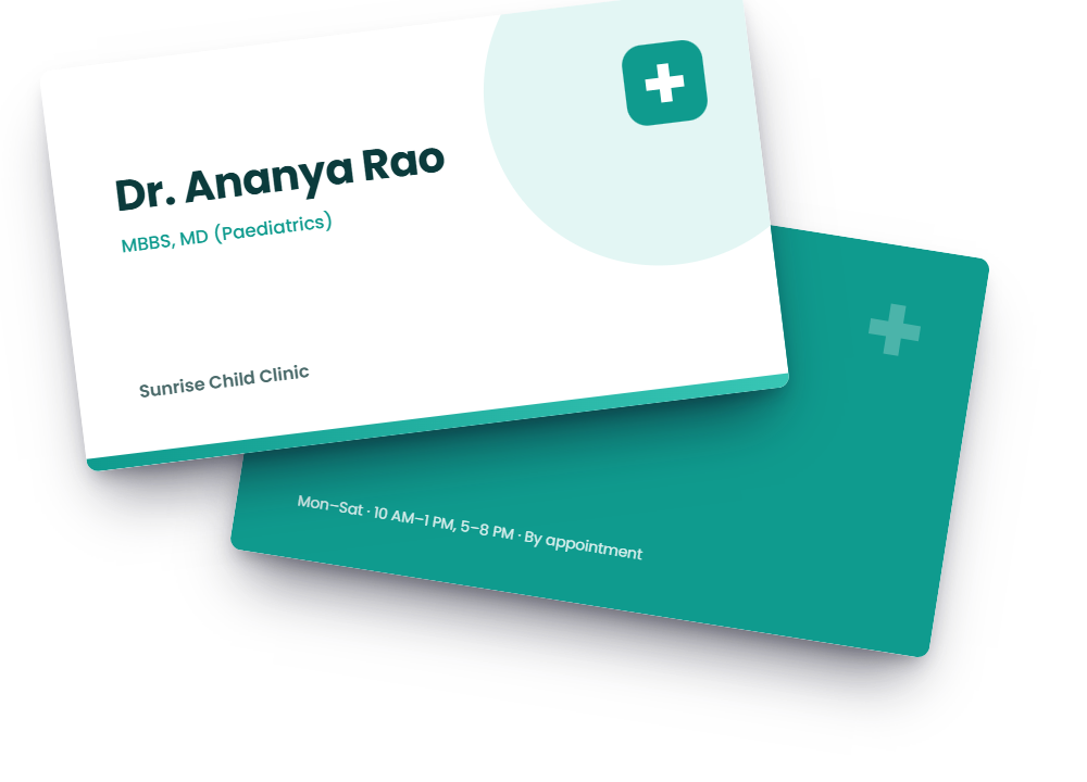 Medical Clean visiting card template