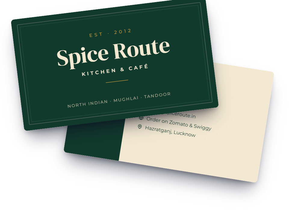 Restaurant Classic visiting card template