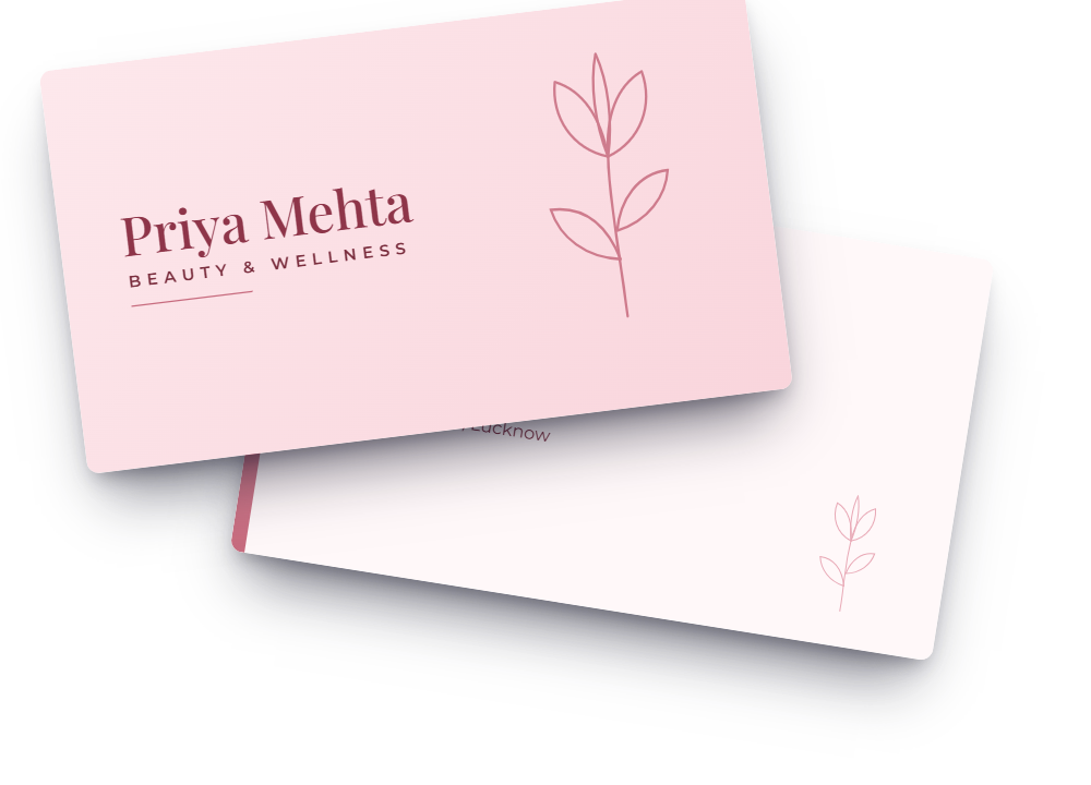 Salon Elegant visiting card template