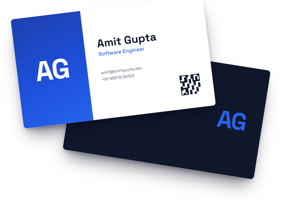 Tech Modern visiting card template